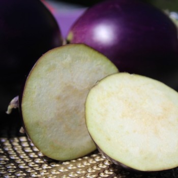 Aubergine Round Purple (freilandgeeignet) (Samen)