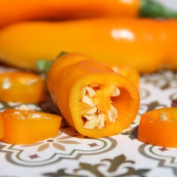 Chili Cayenne Orange (Schärfe 8) (Samen)