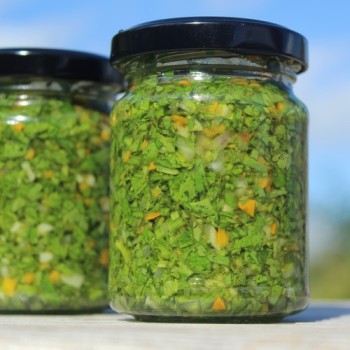 Neu! Chili Kandam (panaschiert) (Schärfe 4) (Samen)